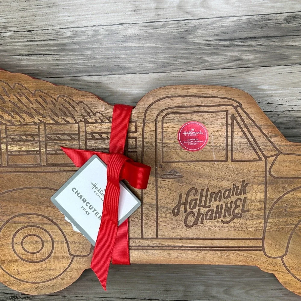 Charcuterie Board Hallmark Channel Christmas Truck Wood New